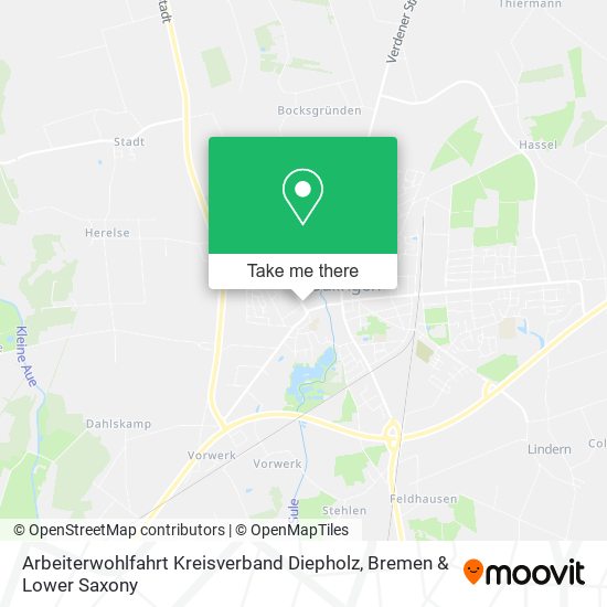 Arbeiterwohlfahrt Kreisverband Diepholz map