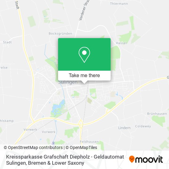 Kreissparkasse Grafschaft Diepholz - Geldautomat Sulingen map
