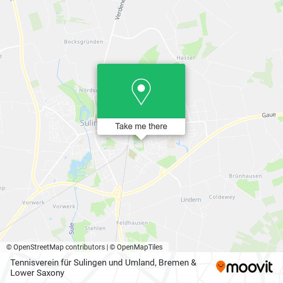 Tennisverein für Sulingen und Umland map