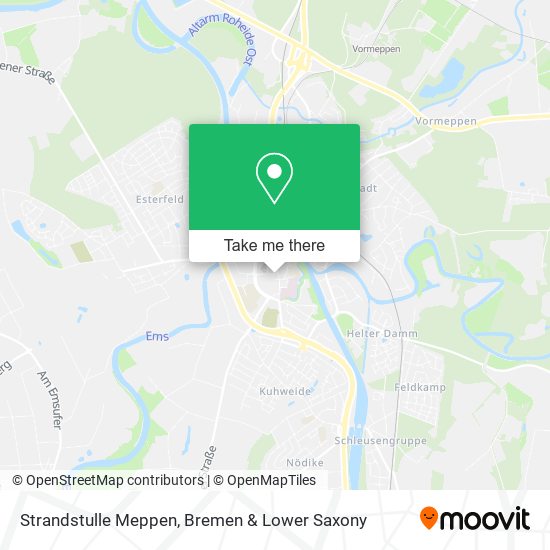 Strandstulle Meppen map