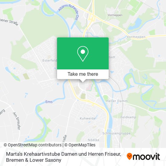 Marta's Krehaartivstube Damen und Herren Friseur map