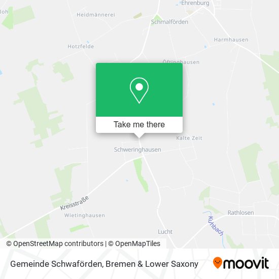 Gemeinde Schwaförden map