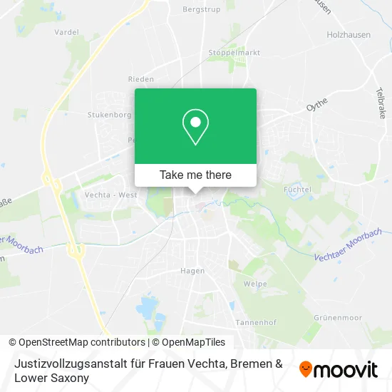 Justizvollzugsanstalt für Frauen Vechta map