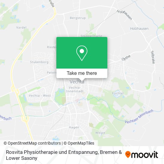 Rosvita Physiotherapie und Entspannung map
