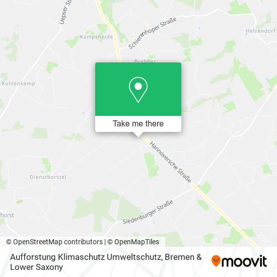 Aufforstung Klimaschutz Umweltschutz map