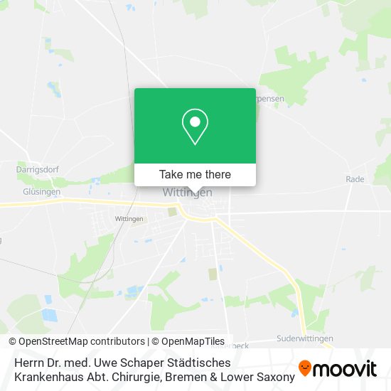 Herrn Dr. med. Uwe Schaper Städtisches Krankenhaus Abt. Chirurgie map