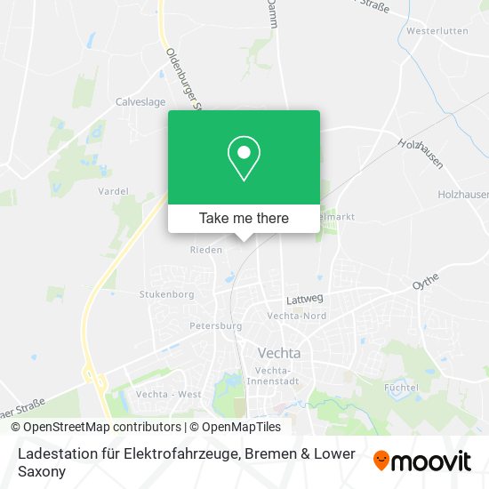 Ladestation für Elektrofahrzeuge map