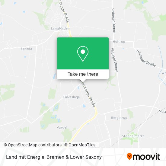 Land mit Energie map