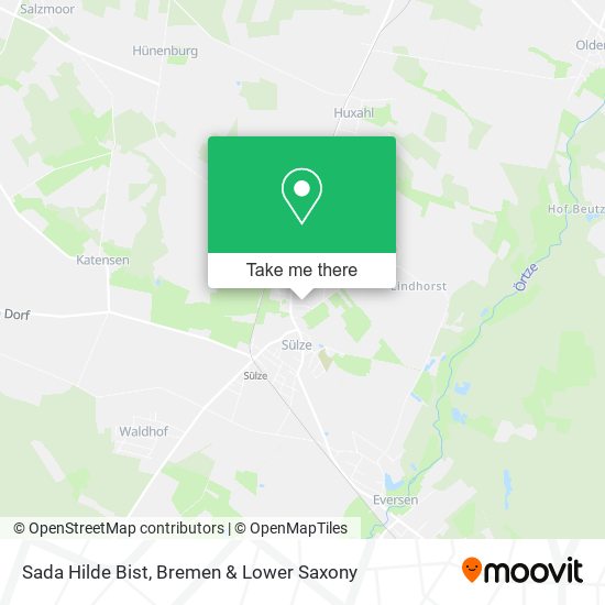 Sada Hilde Bist map