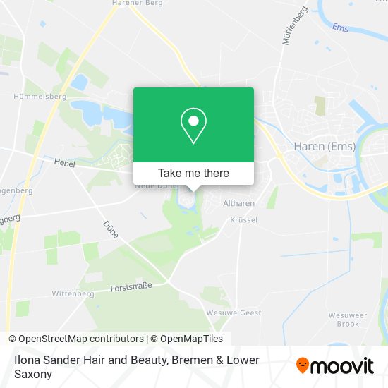 Ilona Sander Hair and Beauty map