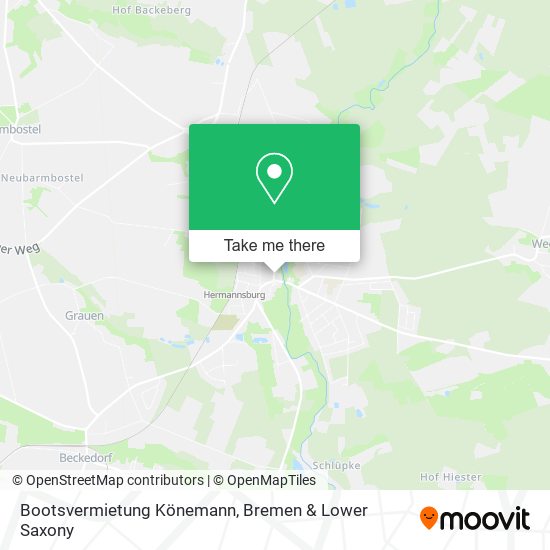 Bootsvermietung Könemann map