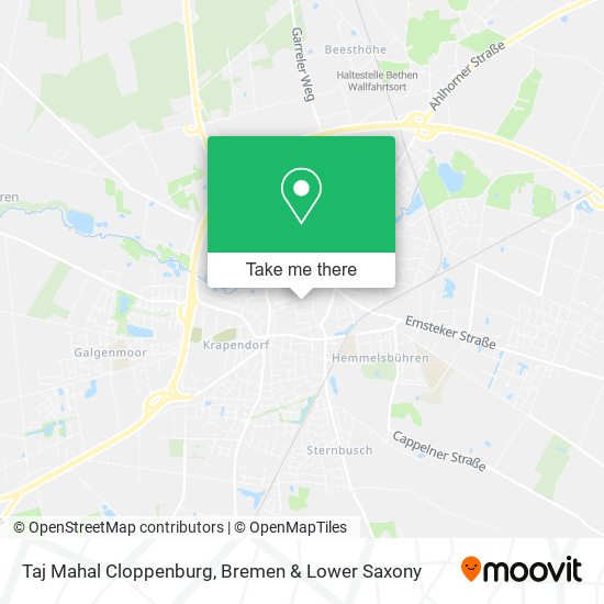 Taj Mahal Cloppenburg map