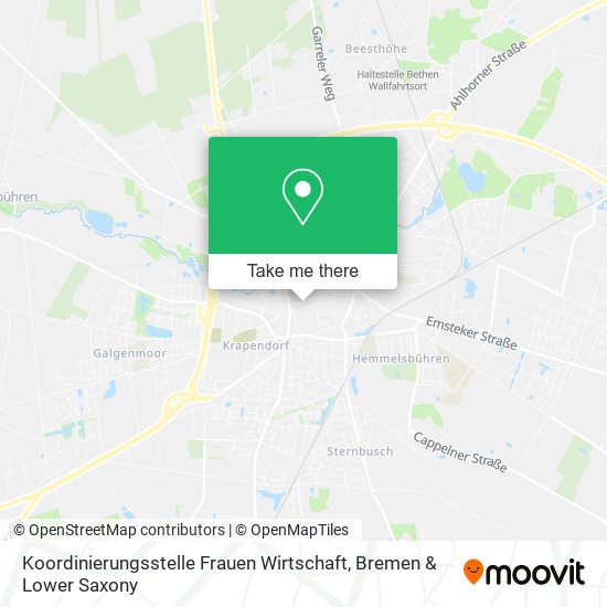 Koordinierungsstelle Frauen Wirtschaft map
