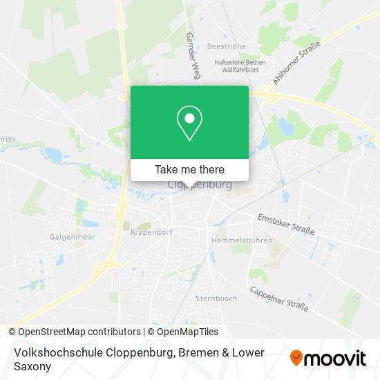 Volkshochschule Cloppenburg map