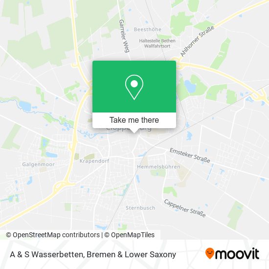 A & S Wasserbetten map