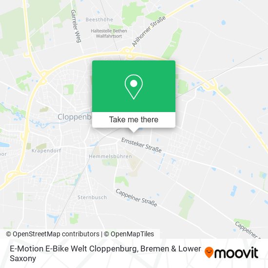 E-Motion E-Bike Welt Cloppenburg map