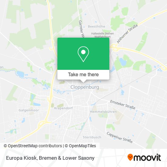 Europa Kiosk map