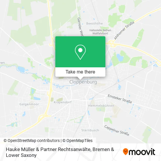 Карта Hauke Müller & Partner Rechtsanwälte