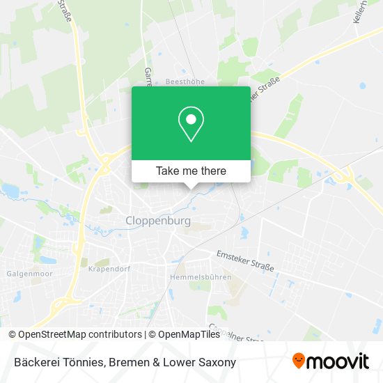 Bäckerei Tönnies map
