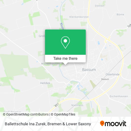 Ballettschule Ina Zurek map