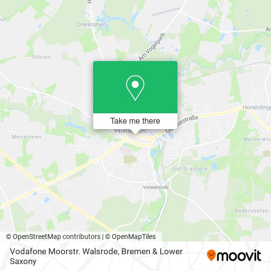 Vodafone Moorstr. Walsrode map