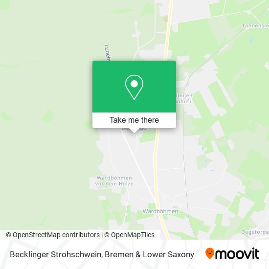 Becklinger Strohschwein map