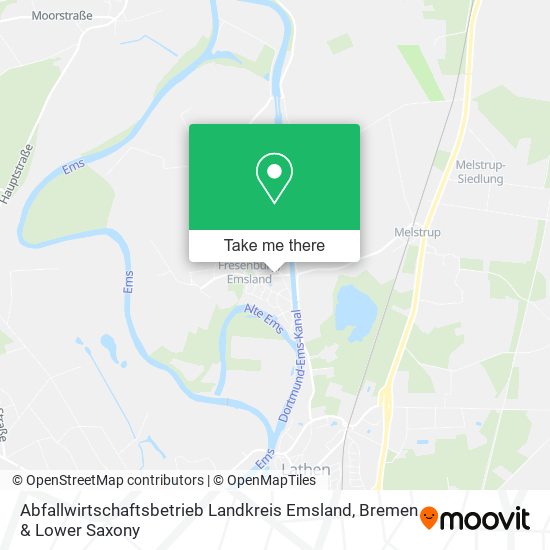 Abfallwirtschaftsbetrieb Landkreis Emsland map
