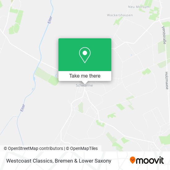 Westcoast Classics map