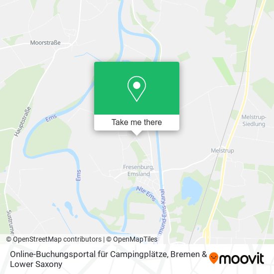 Online-Buchungsportal für Campingplätze map