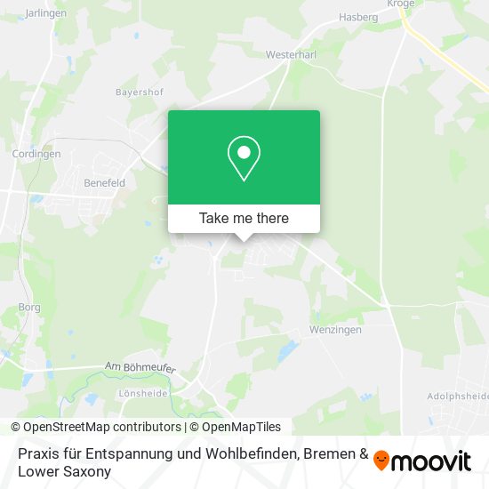 Praxis für Entspannung und Wohlbefinden map