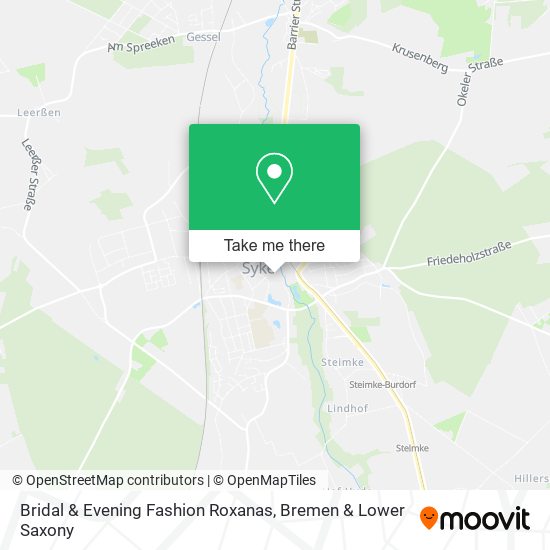 Bridal & Evening Fashion Roxanas map