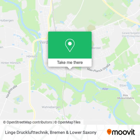 Linge Drucklufttechnik map