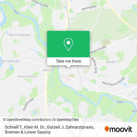 Schnell T., Klein M. Dr., Gutzeit J. Zahnarztpraxis map
