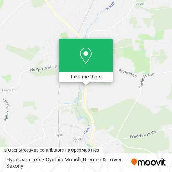 Hypnosepraxis - Cynthia Mönch map