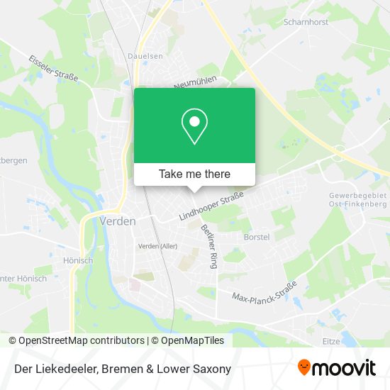 Der Liekedeeler map