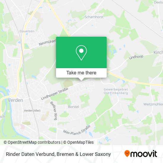 Rinder Daten Verbund map