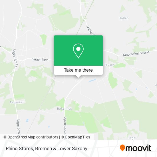 Rhino Stores map