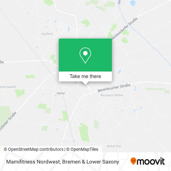 Mamifitness Nordwest map