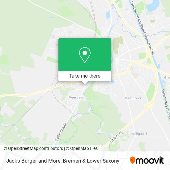 Jacks Burger and More map