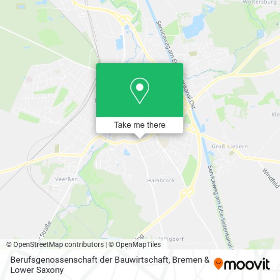 Berufsgenossenschaft der Bauwirtschaft map