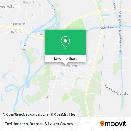 Taxi Janssen map