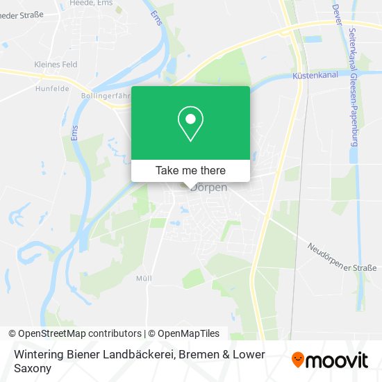 Wintering Biener Landbäckerei map