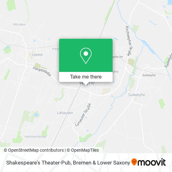 Shakespeare's Theater-Pub map