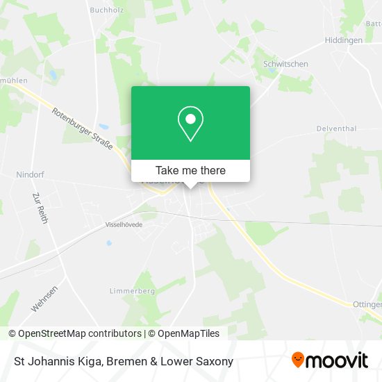 St Johannis Kiga map
