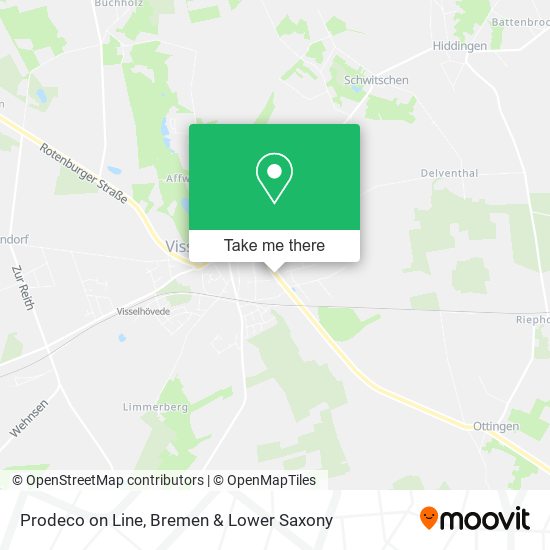 Prodeco on Line map