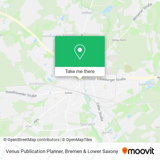 Venus Publication Planner map