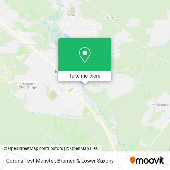 Corona Test Munster map