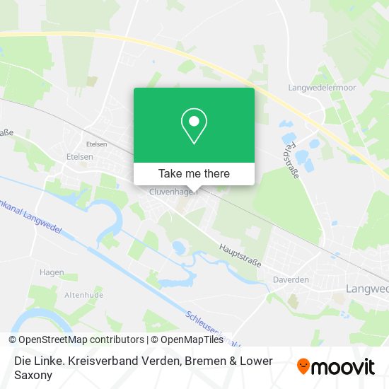 Die Linke. Kreisverband Verden map