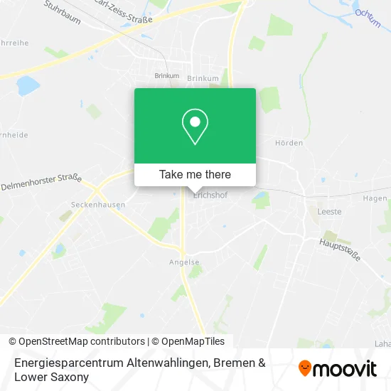 Карта Energiesparcentrum Altenwahlingen