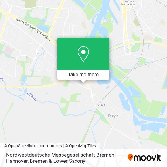 Nordwestdeutsche Messegesellschaft Bremen-Hannover map